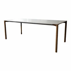 Kristalia Esstische|Esstisch Boiacca Platte Weiß Lackiert Gestell Eiche Hell