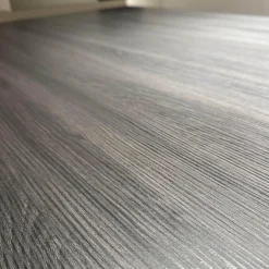 Bert Plantagie Esstische|Esstisch Bridge Tischplatte Hpl Duropal Open Ovid Muskat RVS 37011 Schwarz Braun Gestell Metall Chrom