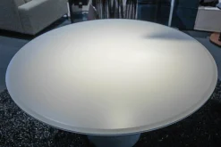 COR Esstische|Esstisch Conic Mineralwerkstoff Platte Arctic White Weiß Pulverbeschichtet Gestell Mausgrau