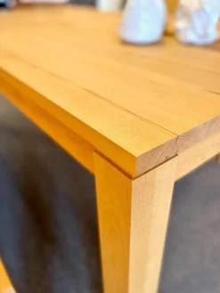 Rodam Essgruppen|Esstisch Dacapo Kernbuche Massiv Natur Geölt Mit Klappeinlage Inklusive Sitzbank