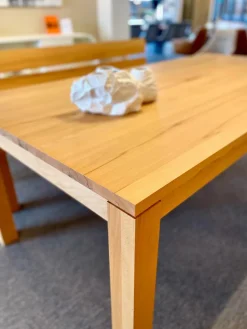 Rodam Essgruppen|Esstisch Dacapo Kernbuche Massiv Natur Geölt Mit Klappeinlage Inklusive Sitzbank