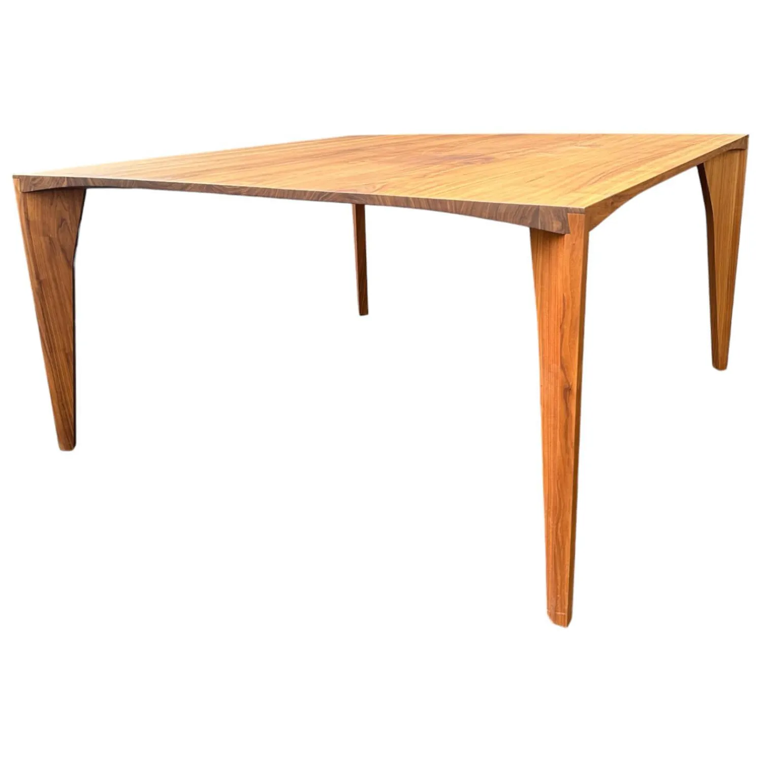 COR Esstische|Esstisch Delta Nussbaum Natur Geölt Mit Gummierten Kunststoffgleitern