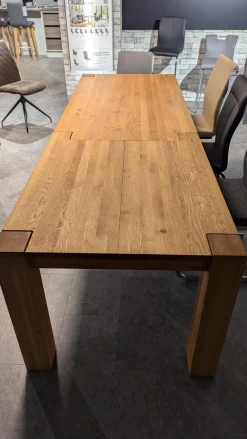 Niehoff Esstische|Esstisch Diego Wildeiche Massiv Geölt Mit Butterfly Kalppeinlage