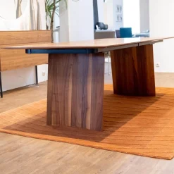 Rodam Esstische|Esstisch Domus R16 Nussbaum Massiv Geölt Gewachst Seidenmatt