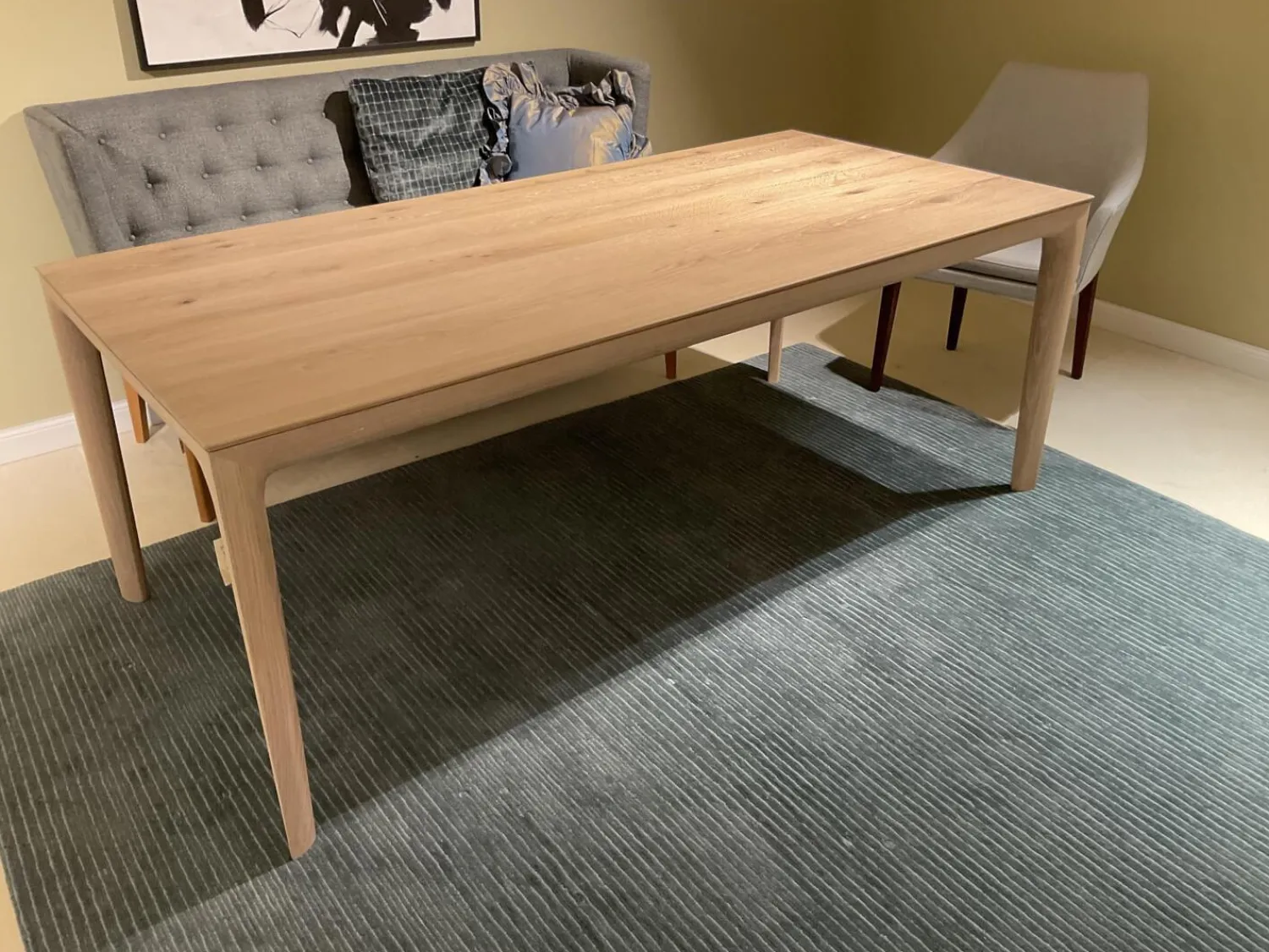 Scholtissek Esstische|Esstisch Fira Eiche Massiv Weiss Pigmentiert Oberfläche Geölt Astlöcher Mit Harz Ausgegossen