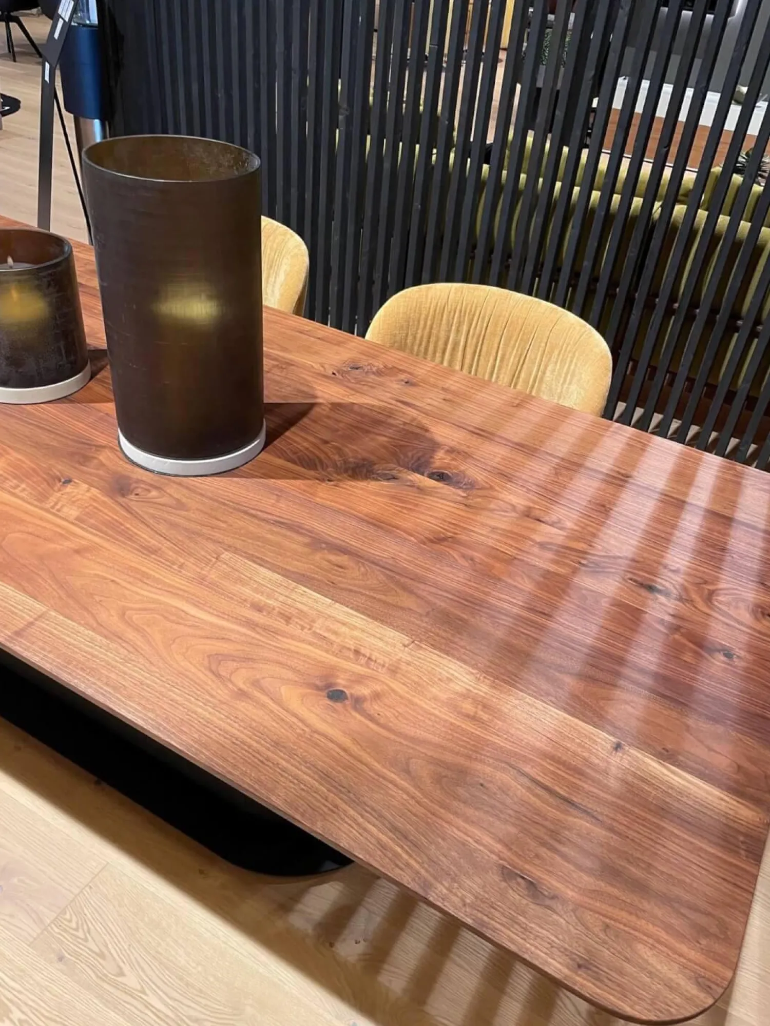 ASCO Esstische|Esstisch Gaia Platte Nussbaum Massiv Natur Geölt