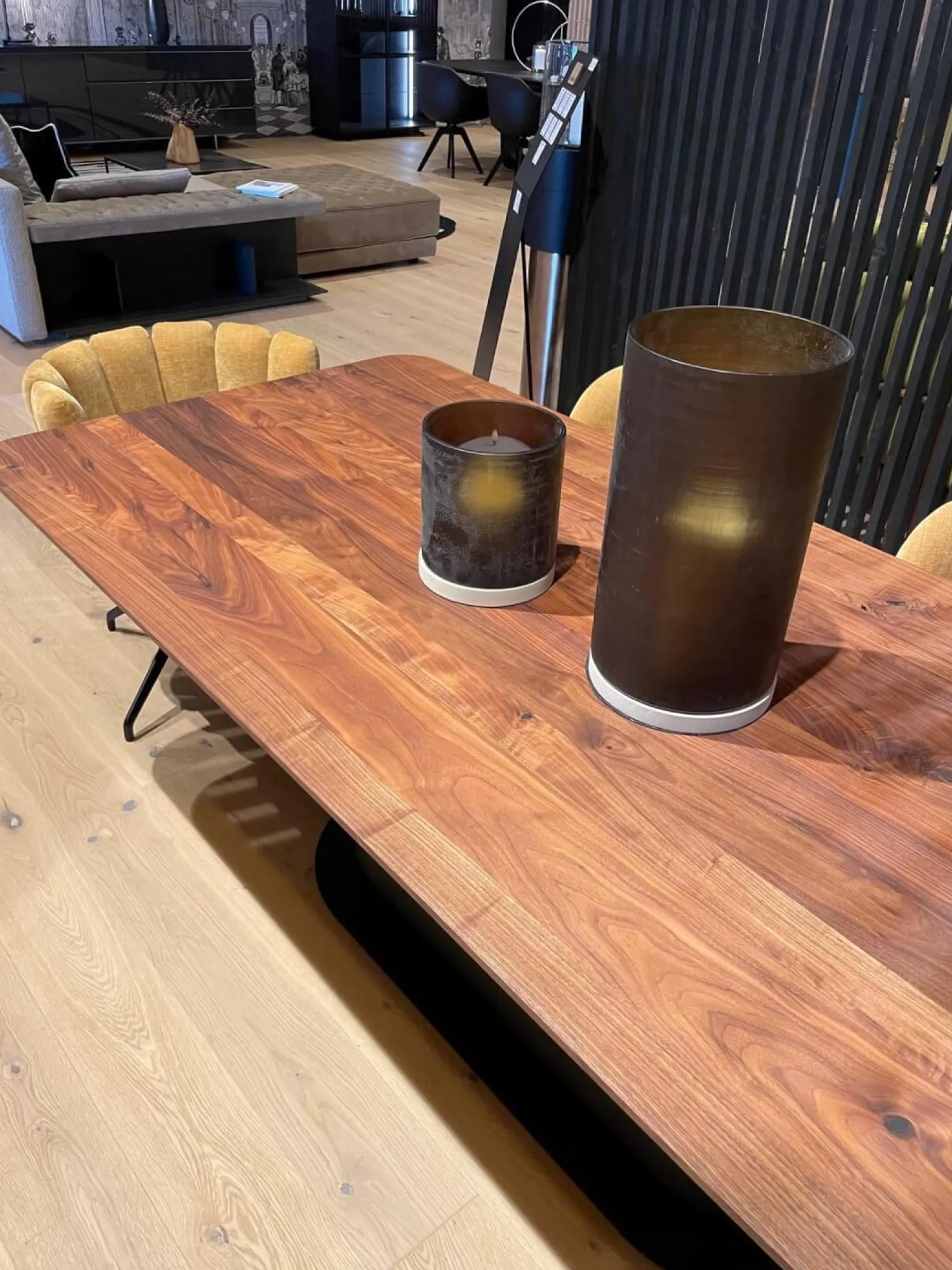 ASCO Esstische|Esstisch Gaia Platte Nussbaum Massiv Natur Geölt