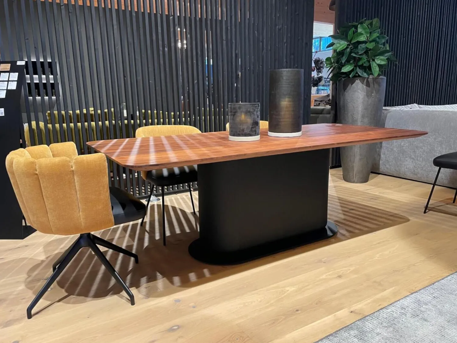 ASCO Esstische|Esstisch Gaia Platte Nussbaum Massiv Natur Geölt