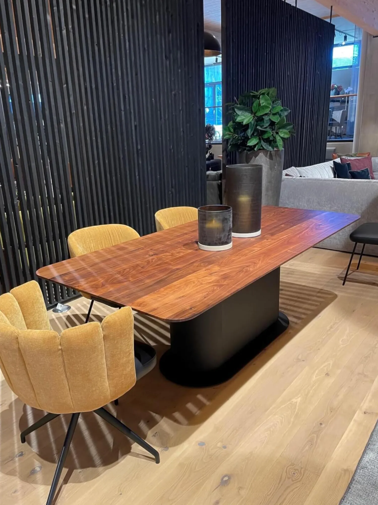 ASCO Esstische|Esstisch Gaia Platte Nussbaum Massiv Natur Geölt