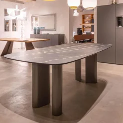 Bonaldo Esstische|Esstisch Geometric Oval Keramik