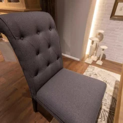 Lee & Lewis Essgruppen|Esstisch GM220 Polsterstuhl Frederik AP B Page Grey 65 Mit 6 Stühlen