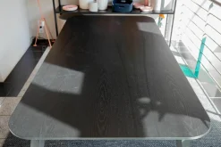Gubi Esstische|Esstisch Dining Table Platte Esche Schwarz Semi Matt Lackiert