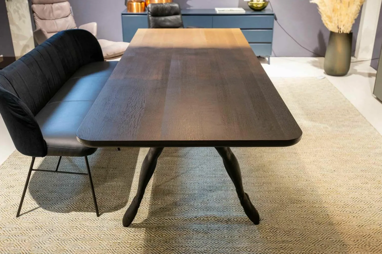 Riva Esstische|Esstisch In punta di piedi Eiche Natur Eiche Dunkel