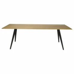 Neuvonfrisch Esstische|Esstisch Knikke Platte Eiche Natur Geölt Gestell Stahl Schwarz