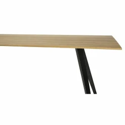 Neuvonfrisch Esstische|Esstisch Knikke Platte Eiche Natur Geölt Gestell Stahl Schwarz