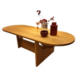 Tecta Esstische|Esstisch Lot Eiche Massiv Geölt