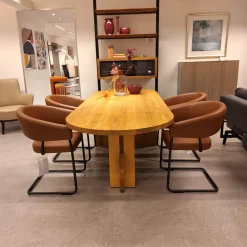 Tecta Esstische|Esstisch Lot Eiche Massiv Geölt