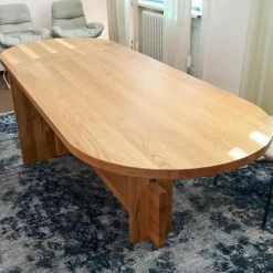 Tecta Esstische|Esstisch Lot Eiche Massiv Geölt Mit Klappfunktion