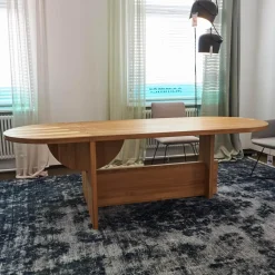 Tecta Esstische|Esstisch Lot Eiche Massiv Geölt Mit Klappfunktion