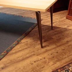 Zoom by Mobimex Esstische|Esstisch LX4/25 Kernesche Hell Massiv Geseift Gestell Rohstahl Geölt