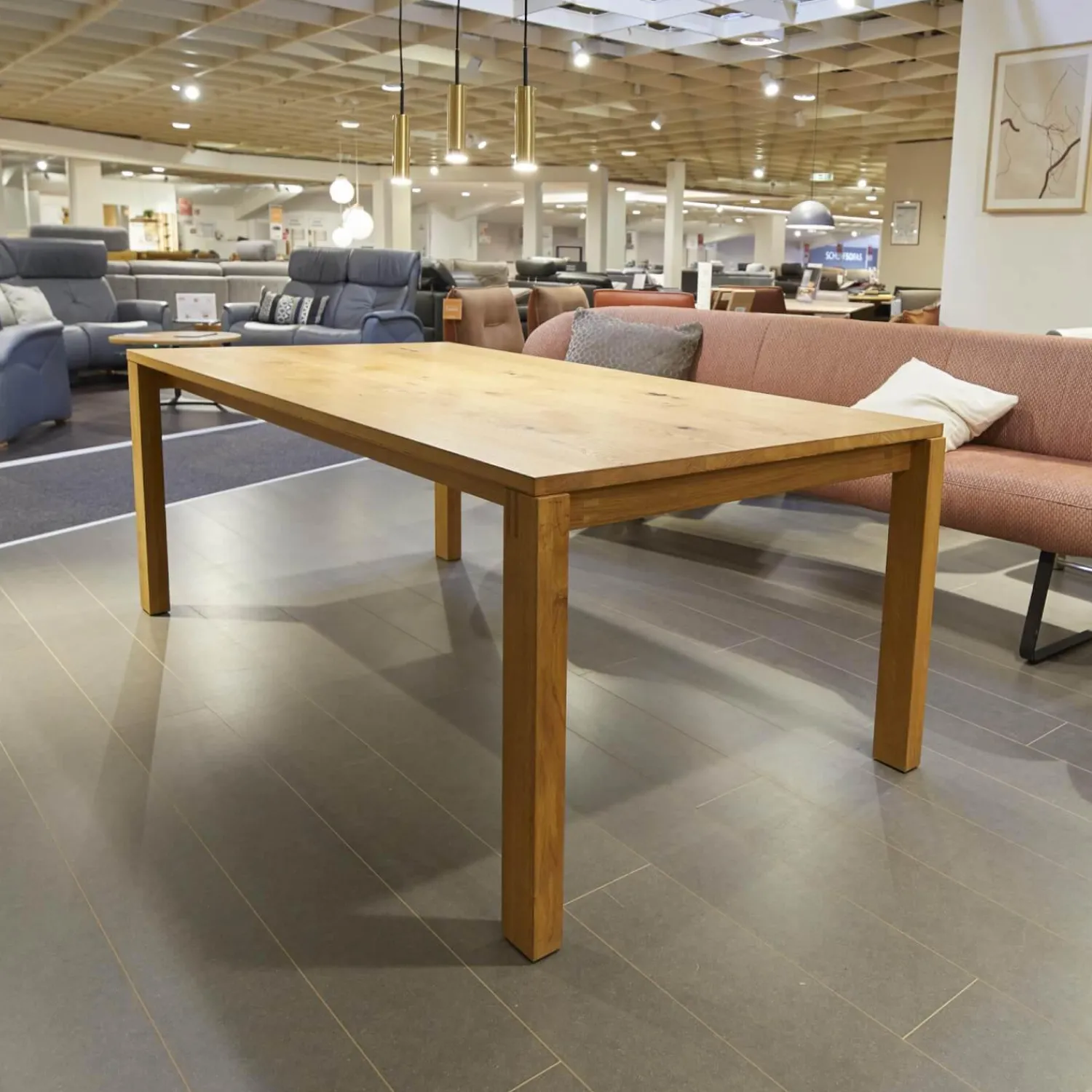 Team 7 Esstische|Esstisch Magnum Eiche Naturöl Mit Auszug 100cm Naturholz