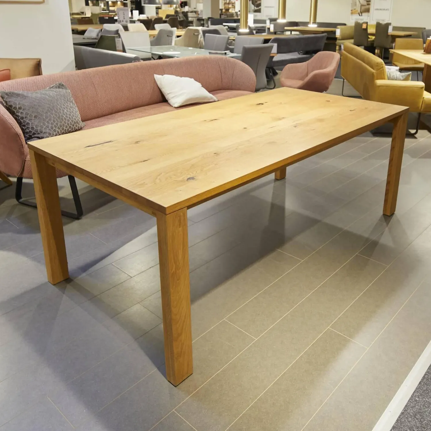 Team 7 Esstische|Esstisch Magnum Eiche Naturöl Mit Auszug 100cm Naturholz