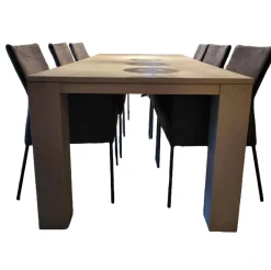 Probilex Esstische|Esstisch Markant Eiche Massiv Silver Grey Matt Lackiert