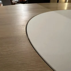 Team 7 Esstische|Esstisch Miró Eiche Weißöl Drehteller Keramik Arctic White