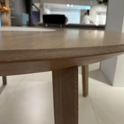 Team 7 Esstische|Esstisch Miró Eiche Weißöl Drehteller Keramik Arctic White