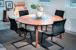 Team 7 Esstische|Esstisch Miró TKMI16 Nussbaum Natur Geölt Drehteller Keramik Basalt Black MP