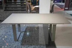 Bacher Esstische|Esstisch Mirado Ausziehbar Tischplatte Fenix Grigio Londra Grau Gestell Grau Matt