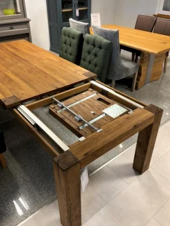 Dudinger Esstische|Esstisch Modell Vanessa Wildeiche Vollmassiv Cognac Geölt