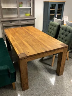 Dudinger Esstische|Esstisch Modell Vanessa Wildeiche Vollmassiv Cognac Geölt