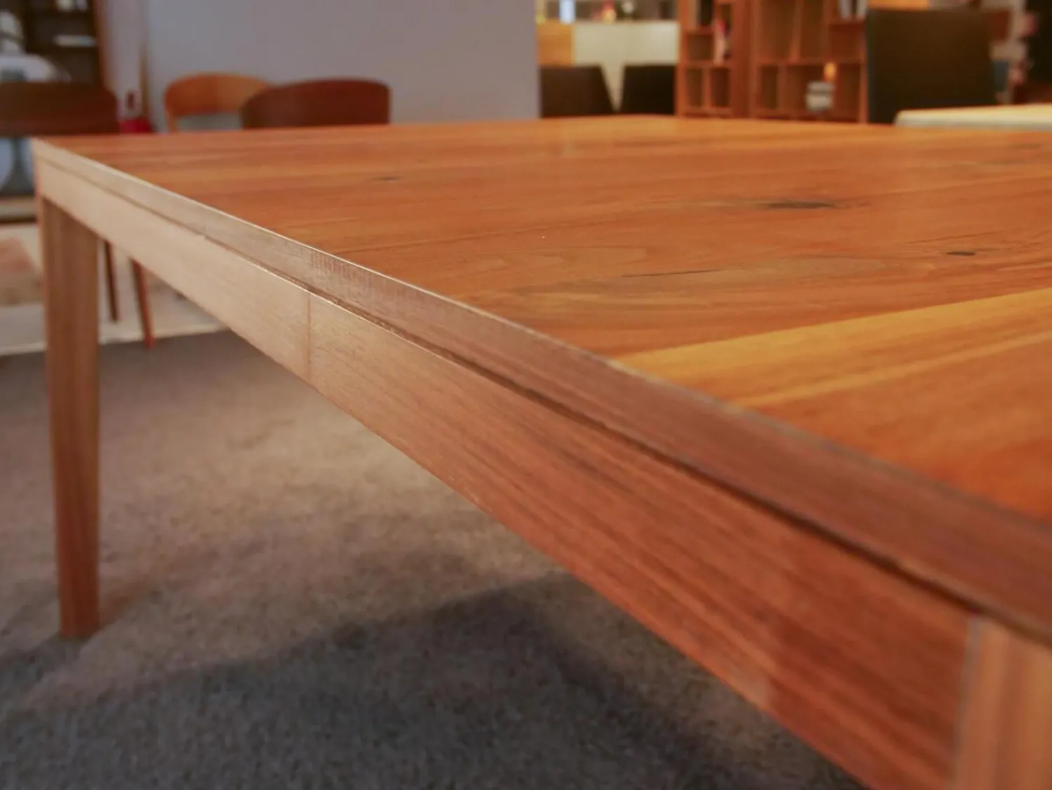 Team 7 Esstische|Esstisch Mylon Nussbaum Wild Massiv Naturöl mit 2 Auszugsplatten