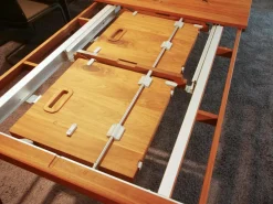 Team 7 Esstische|Esstisch Mylon Nussbaum Wild Massiv Naturöl mit 2 Auszugsplatten