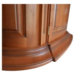 Baur Esstische|Esstisch Oval Bootsform Unikat Kirschbaum Mit Tür im Sockel