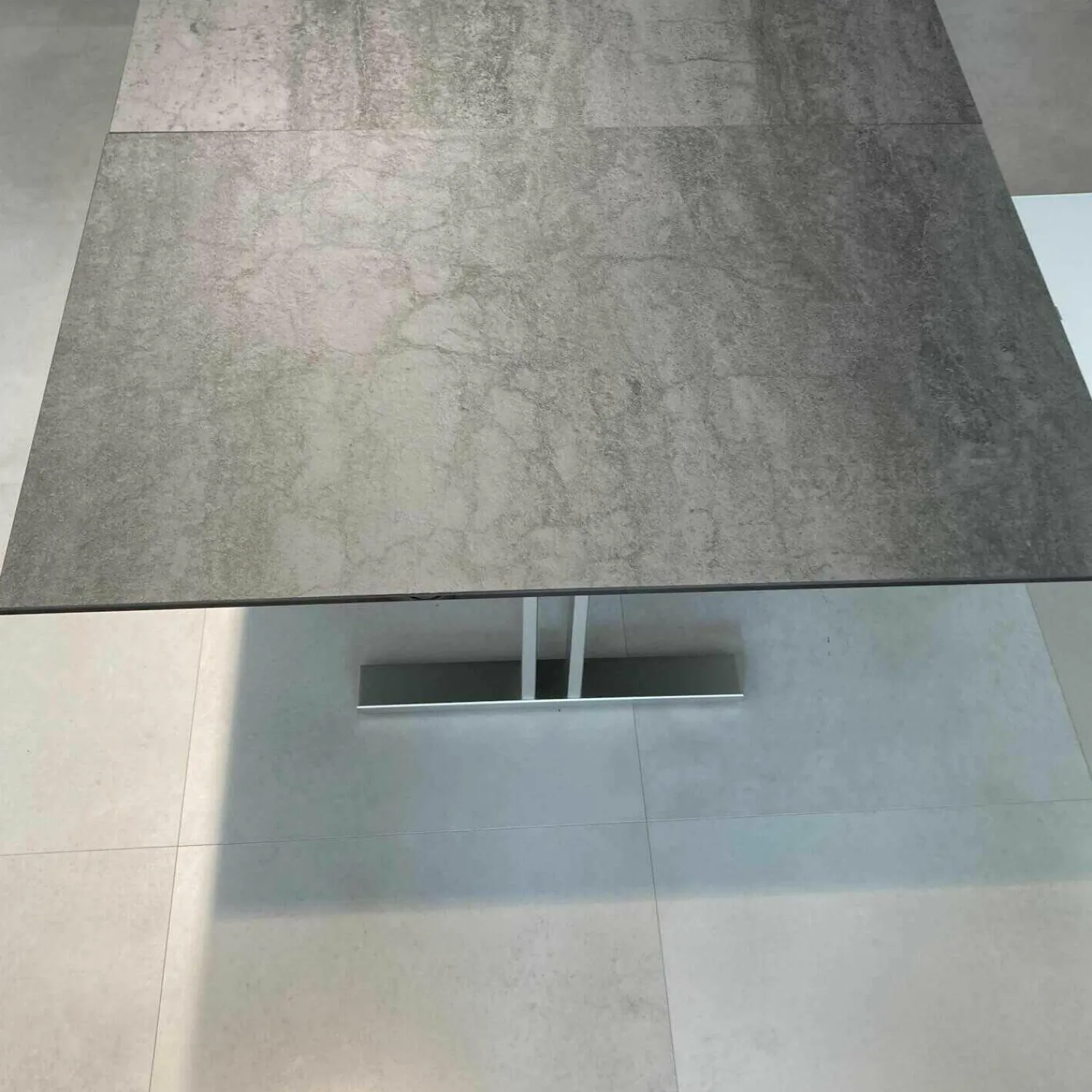 Ronald Schmitt Design Esstische|Esstisch P 4810/E Tisch Keramik Zement Anthrazit Ausziehbar