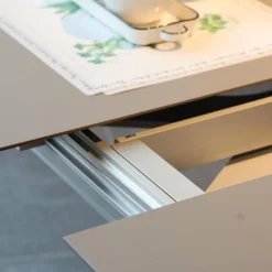 Bacher Esstische|Esstisch Picco Platte Fenix NTM Grigio londra Grau Trägerplatte Lack Matt Grau Säule L70 Matt Tiefschwarz Schwarz Ohne Deko