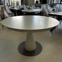 Scholtissek Esstische|Esstisch Radon Knorrige Eiche Aquqcreativebeize 9010 Weiß Matt Lackiert Inklusive Auszug