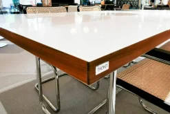 Thonet Esstische|Esstisch S 1072 Tischplatte Nussbaum Geölt Gestell Stahlrohr Ausziehbar