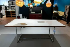 Thonet Esstische|Esstisch S 1072 Tischplatte Nussbaum Geölt Gestell Stahlrohr Ausziehbar