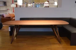 Walter Knoll Esstische|Esstisch Seito Nussbaum Massiv Geölt mit Splintanteil