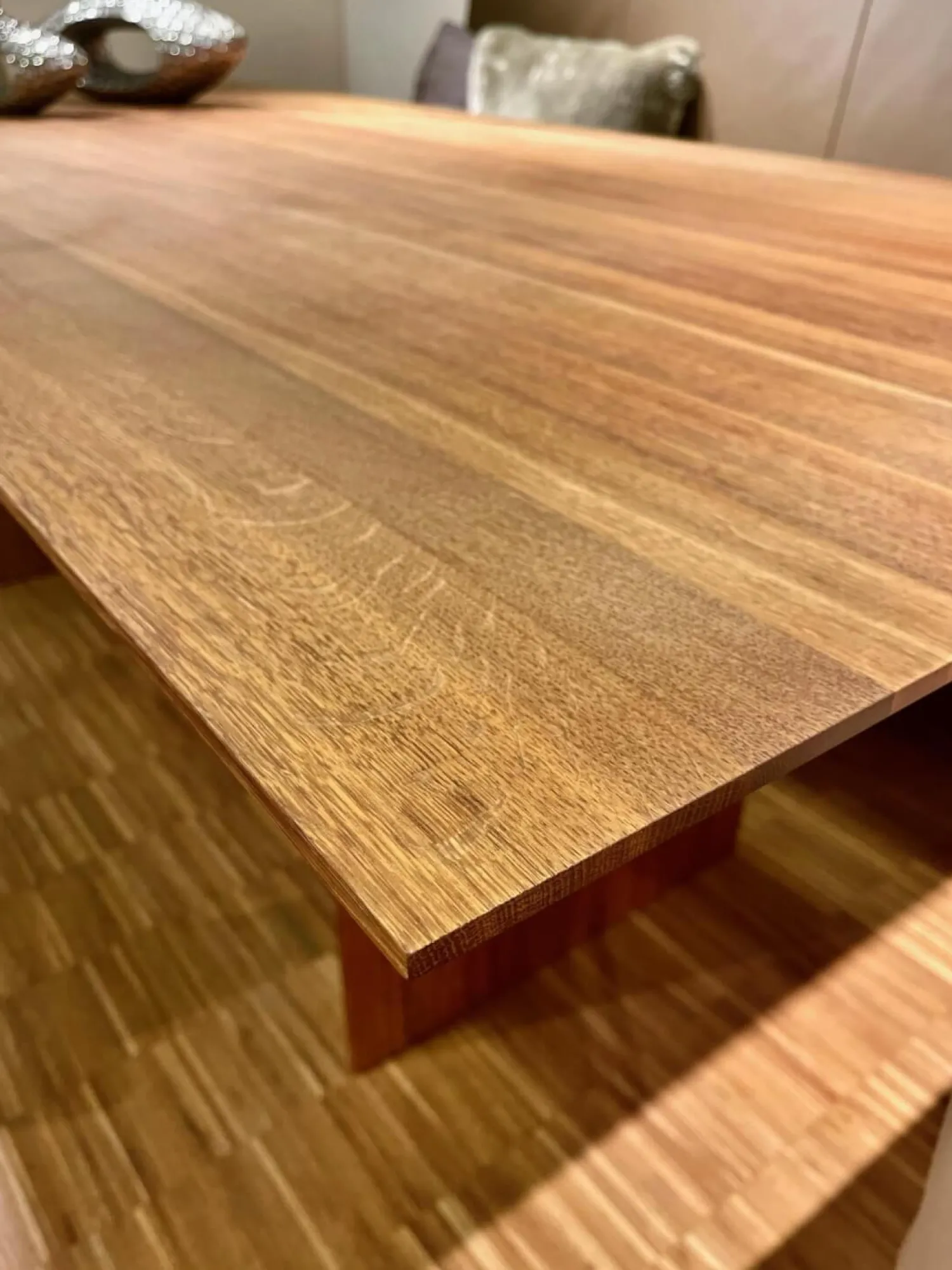 Rodam Esstische|Esstisch Sigma Eiche Massiv Geräuchert Inklusive Auszug