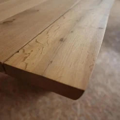 Riva1920 Esstische|Esstisch Sky-Briccola SM Platte Gewachst Gestell In Rautenform Irondust Lackiert Anthrazitgrau