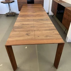 Scholtissek Esstische|Esstisch SL 1 Astiger Nussbaum Natur Geölt Äste Mit Harz Ausgegossen Inklusive Auszug