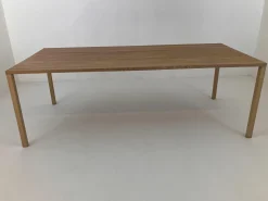 More Esstische|Esstisch Slic Massivholzplatte Eiche Oberfläche Geölt Beine Aluminium Furniert