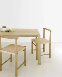 e15 Esstische|Esstisch Sloane Europäische Eiche Weiß Pigmentiert Gewachst Ohne Stühle