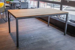 Solpuri Gartentische|Esstisch Soft Teak Outdoor Gestell Aluminium Anthrazit Pulverbeschichtet