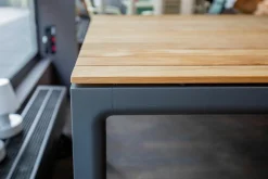 Solpuri Gartentische|Esstisch Soft Teak Outdoor Gestell Aluminium Anthrazit Pulverbeschichtet