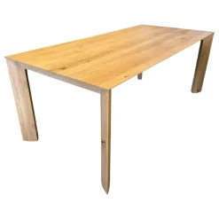 Scholtissek Esstische|Esstisch SR 1 Light Knorrige Eiche Puro Geölt Äste Mit Zinn Ausgegossen Inklusive Auszug